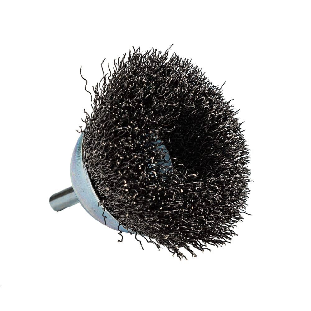 Command PRO Cup Brush, Crimped, 2-1/2 in x .014 in x 1/4 in Shank