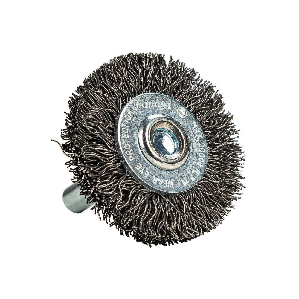 Command PRO Wire Wheel, Crimped, 1-1/2 in x .014 in x 1/4 in Shank