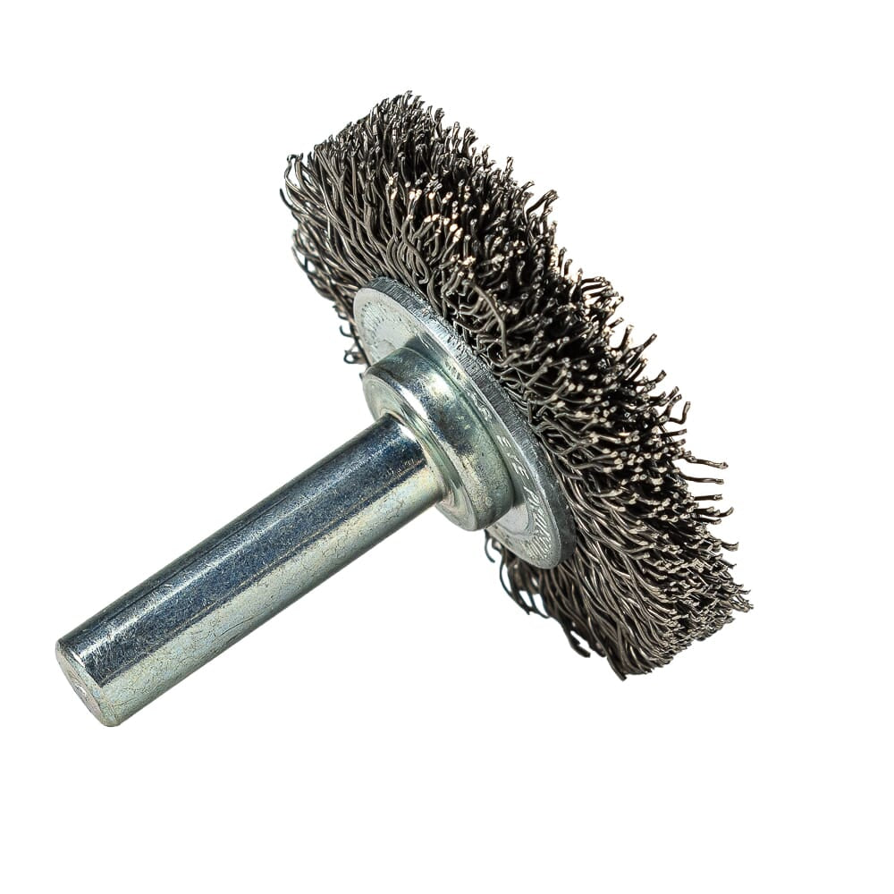 Command PRO Wire Wheel, Crimped, 1-1/2 in x .014 in x 1/4 in Shank