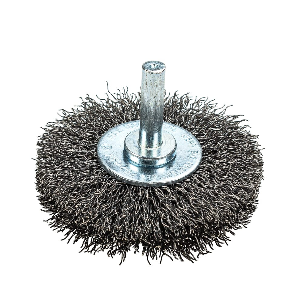 Command PRO Wire Wheel, Crimped, 2-1/2 in x .014 in x 1/4 in Shank