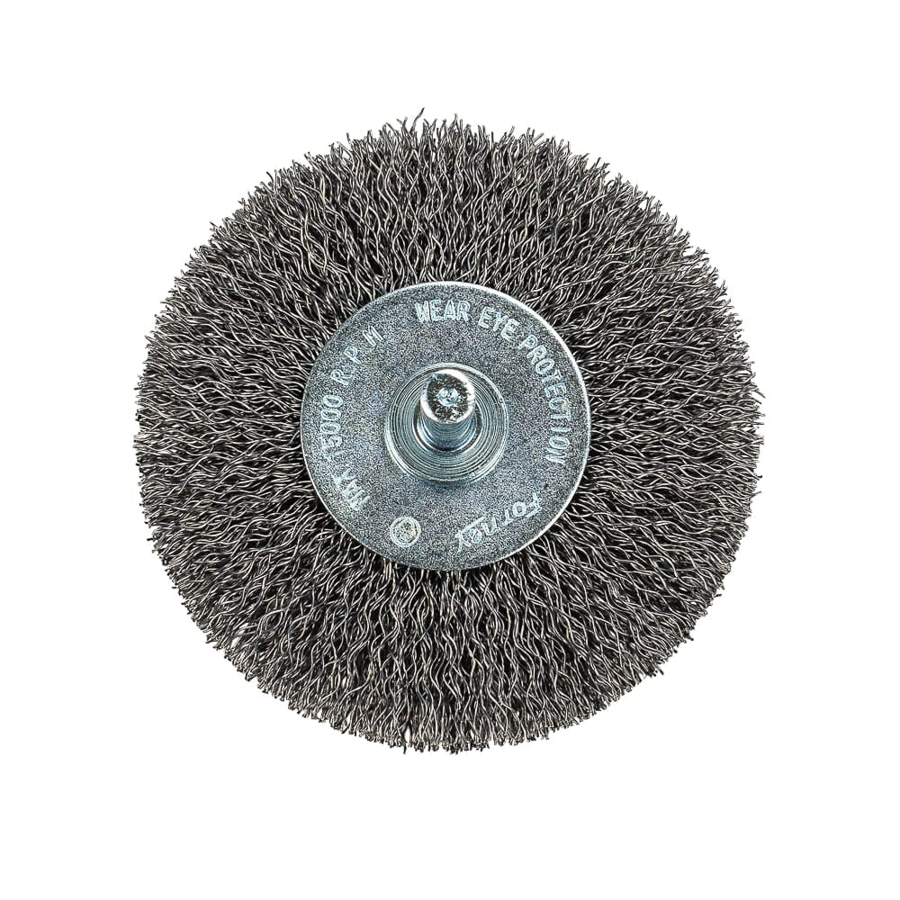 Command PRO Wire Wheel, Crimped, 3 in x .014 in x 1/4 in Shank