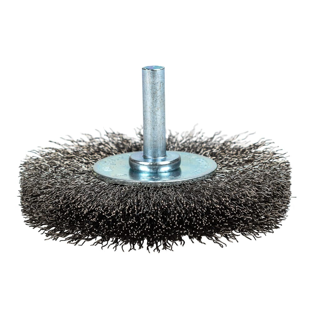 Command PRO Wire Wheel, Crimped, 3 in x .008 in x 1/4 in Shank