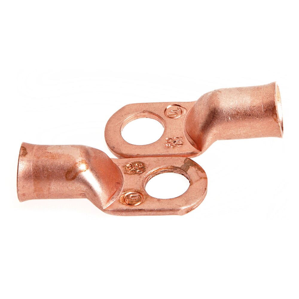 Lug for Number 3/0 Cable, 1/2 in Stud, Premium Copper
