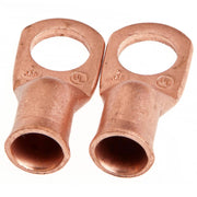 Lug for Number 2 Cable, 1/2 in Stud, Premium Copper