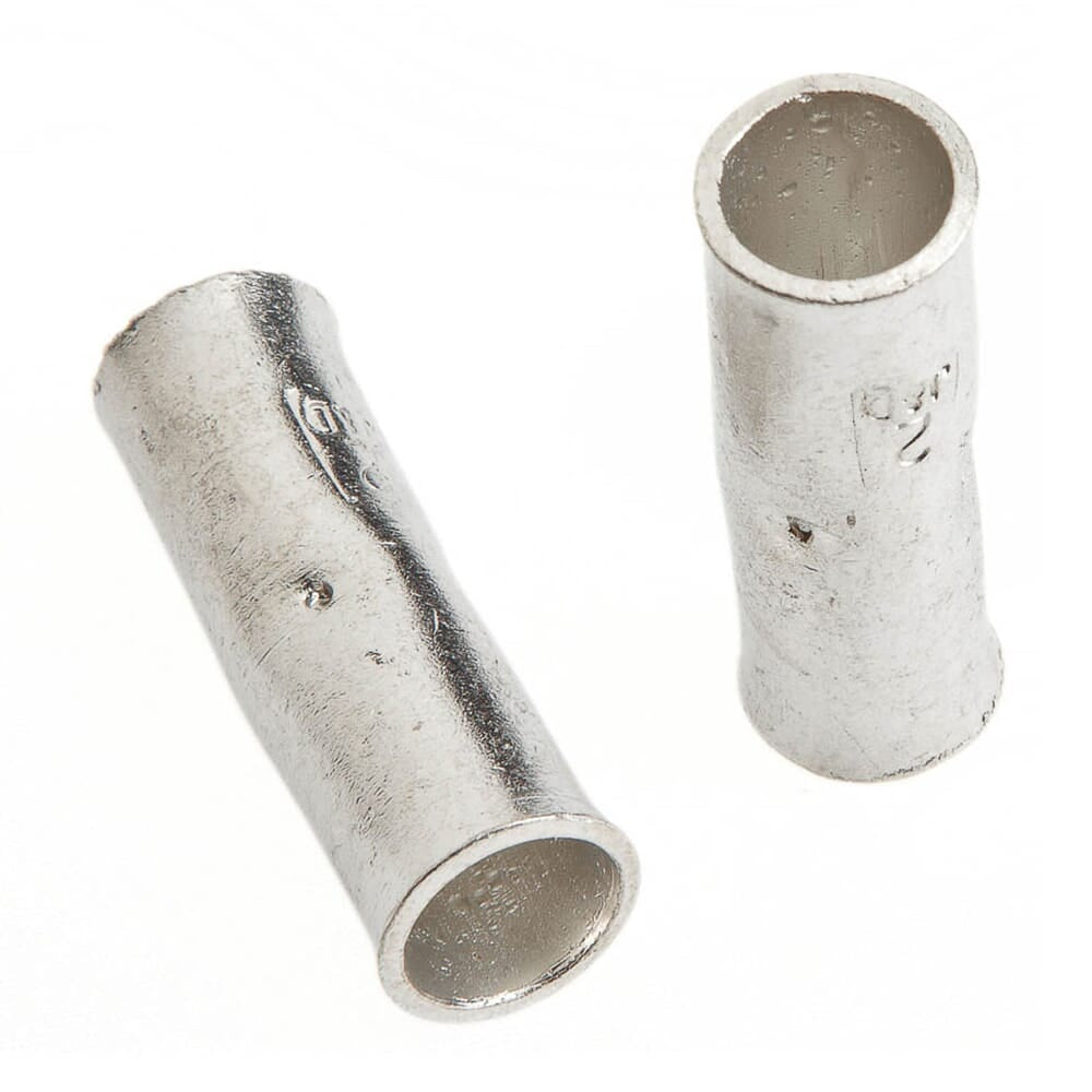 Butt Connector for Number 2 Cable, Premium Copper, 2-Pack