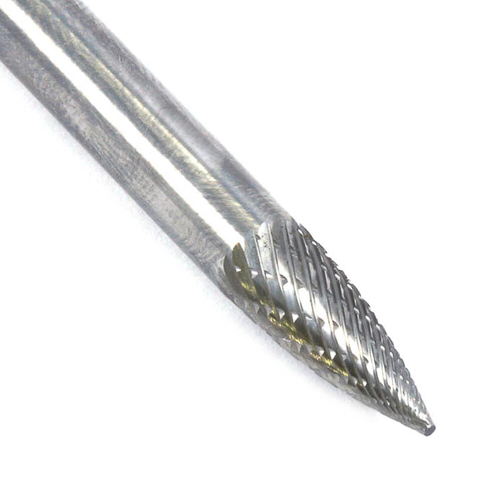 Tungsten Carbide Burr, 1/4 in Tree Pointed (SG-1)