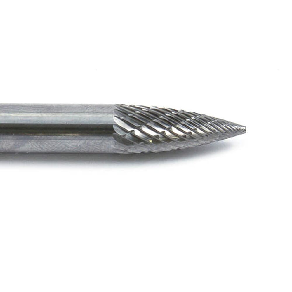 Tungsten Carbide Burr, 1/4 in Tree Pointed (SG-1)