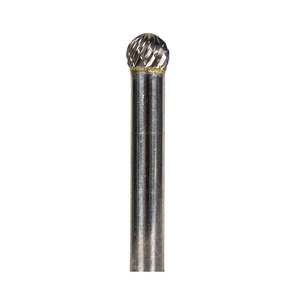 Tungsten Carbide Burr Set, 8-Piece, 1/4 in Shank, Steel Case