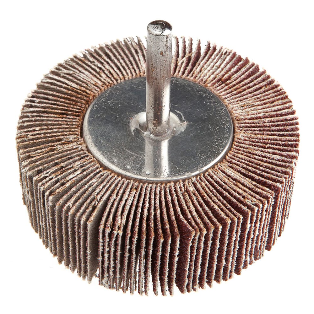 Flap Wheel, Shank Mounted, 3 in x 1 in