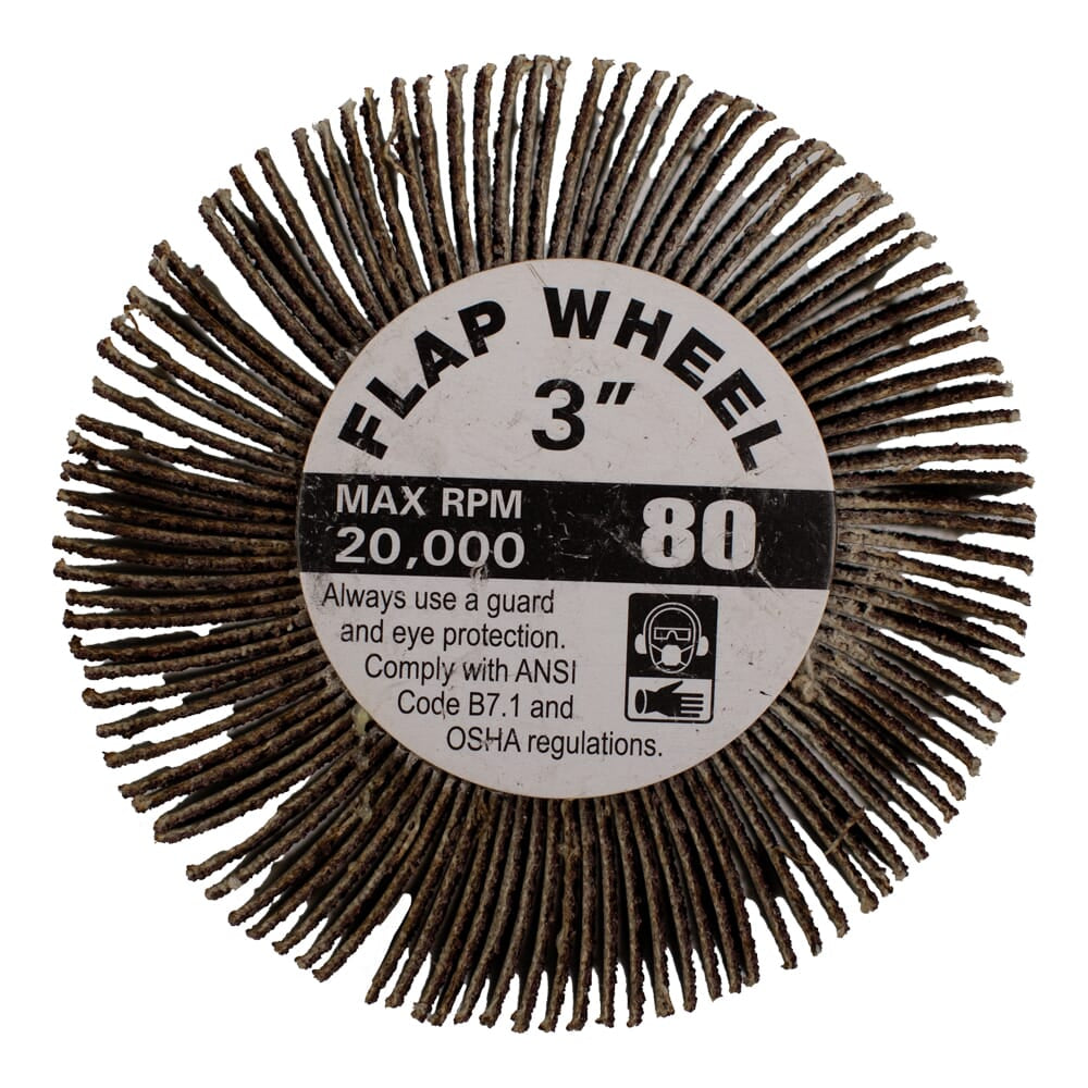 Flap Wheel, Shank Mounted, 3 in x 1 in