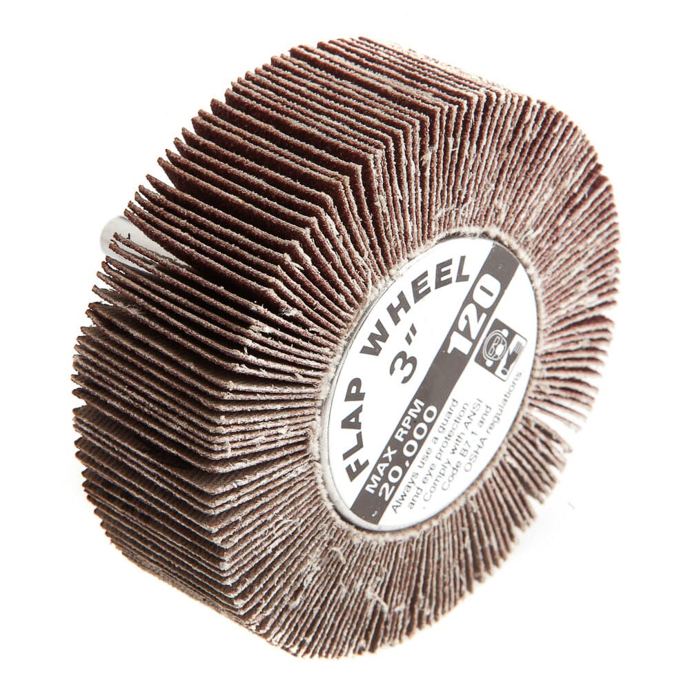 Flap Wheel, Shank Mounted, 3 in x 1 in
