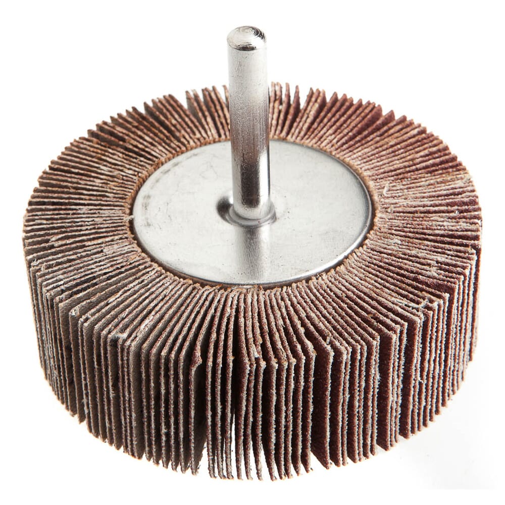 Flap Wheel, Shank Mounted, 3 in x 1 in