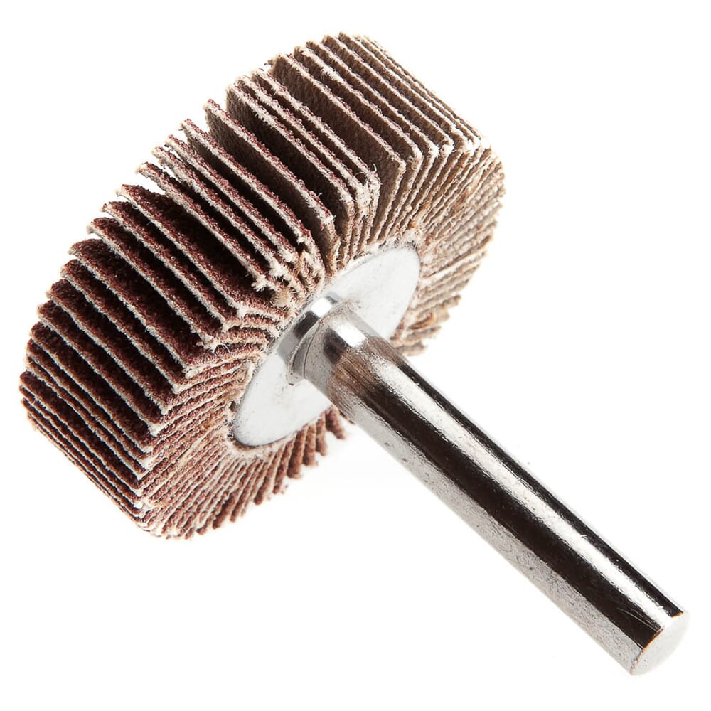 Flap Wheel, Shank Mounted, 1-1/2 in x 1/2 in