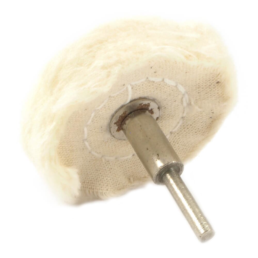 Buffing Wheel, Cotton, 1-1/2 in x 1/8 in Shaft