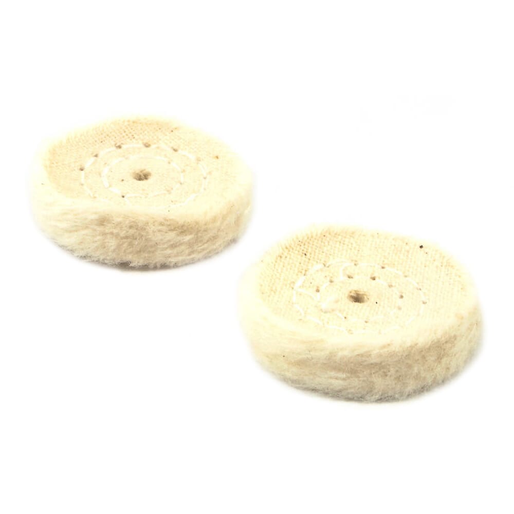 Buffing Wheel, Cotton, Replacement, 1 in (2-Pack)