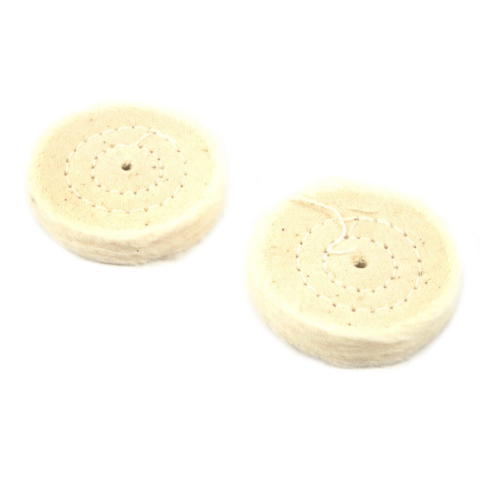 Buffing Wheel, Cotton, Replacement, 1-1/2 in (2-Pack)