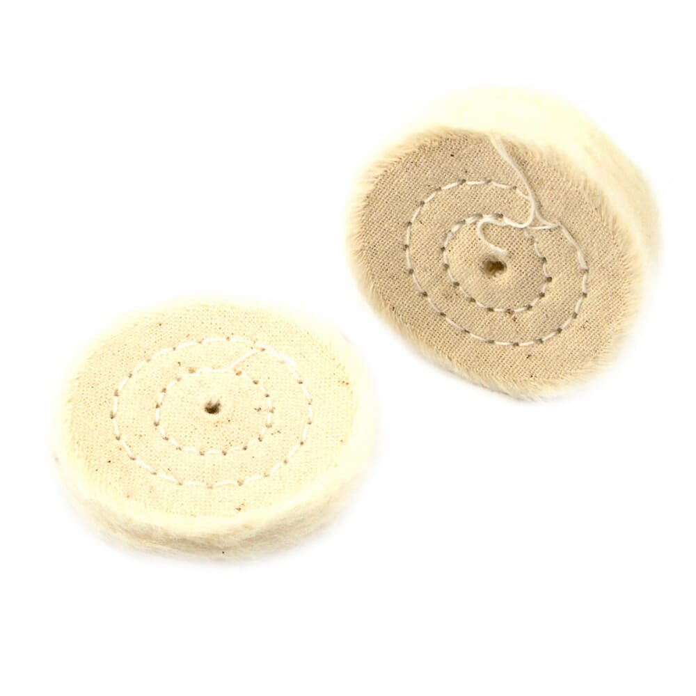Buffing Wheel, Cotton, Replacement, 1-1/2 in (2-Pack)