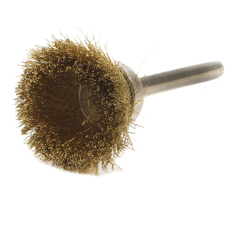 Cup Brush Set, Brass, 2-Piece