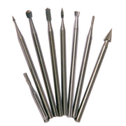 Steel Burr Set, 8-Piece, 1/8 in Shank