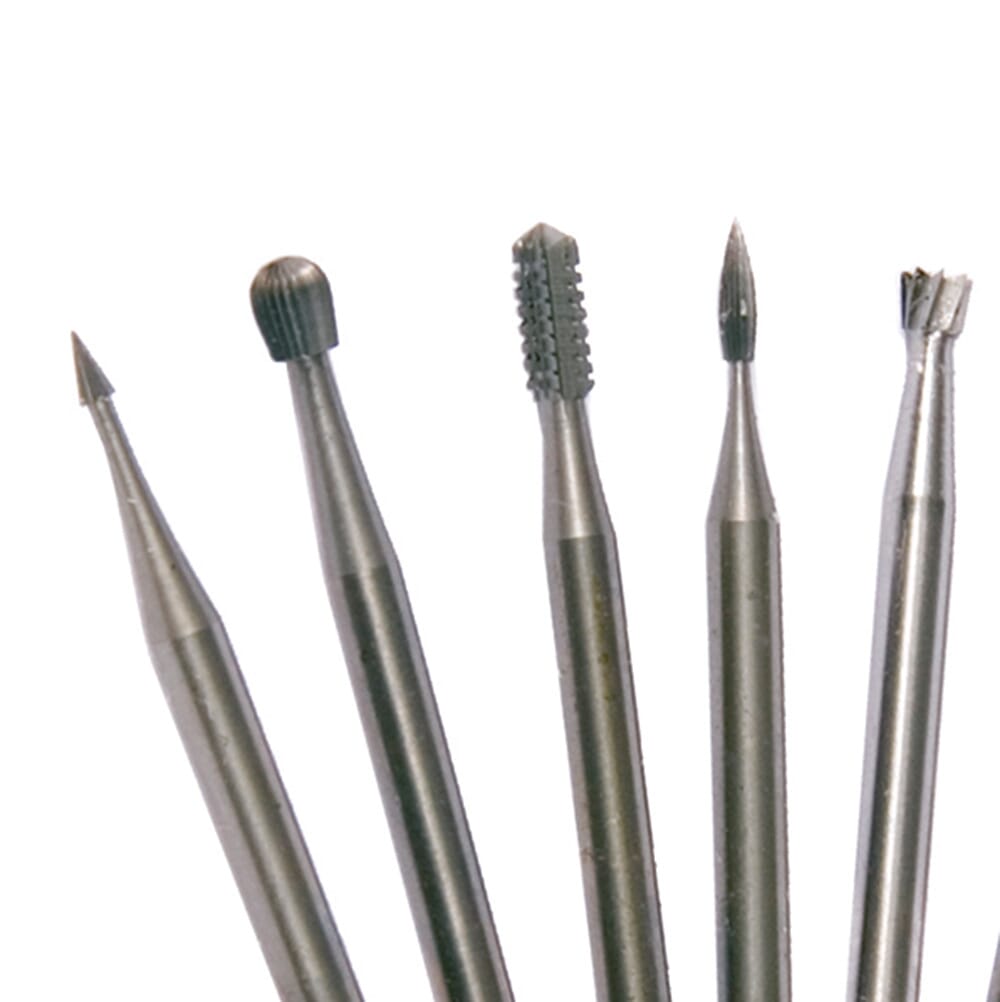 Steel Burr Set, 8-Piece, 1/8 in Shank