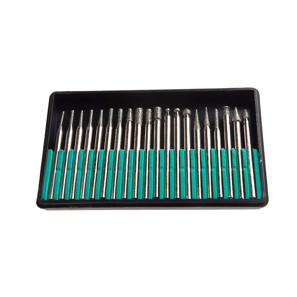 Metal Point Set Diamond Point Set with 1/8 in Shank, 20-Piece – Weld Shop Supply