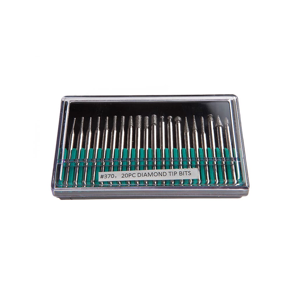 Diamond Point Set with 1/8 in Shank, 20-Piece