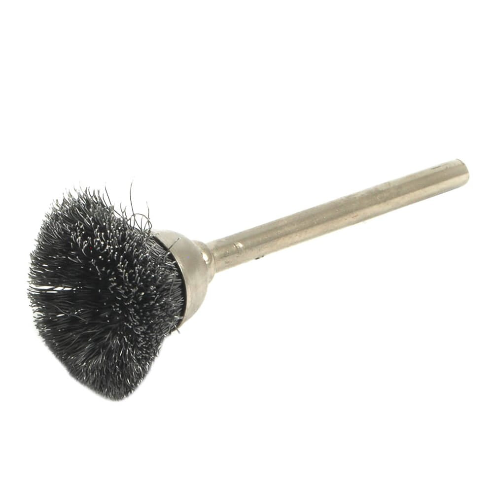 3-Piece Bristle Wire Brush Set with 1/8 in Shank