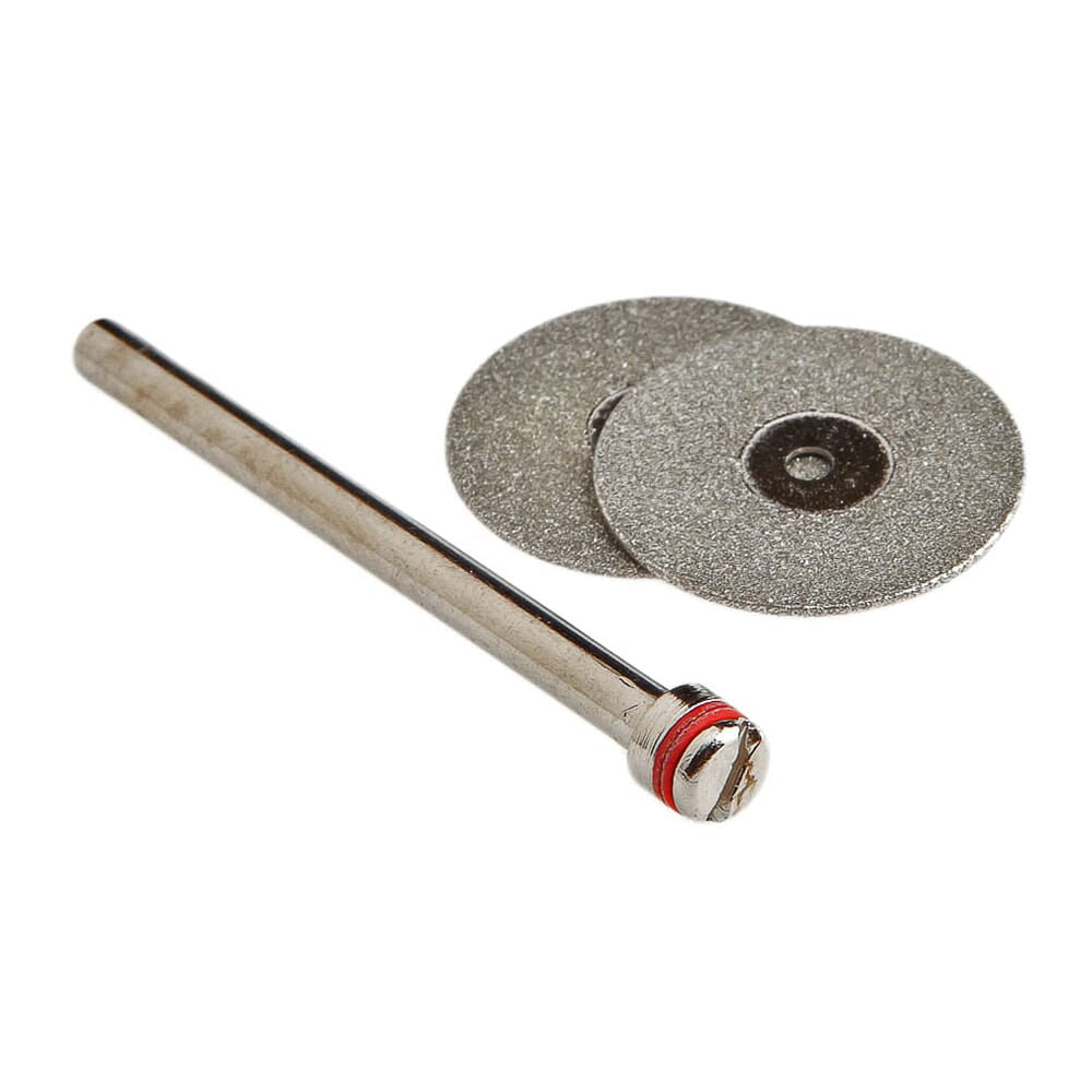 Diamond Wheel Kit, 3/4 in with 1/8 in Mandrel, 3-Piece