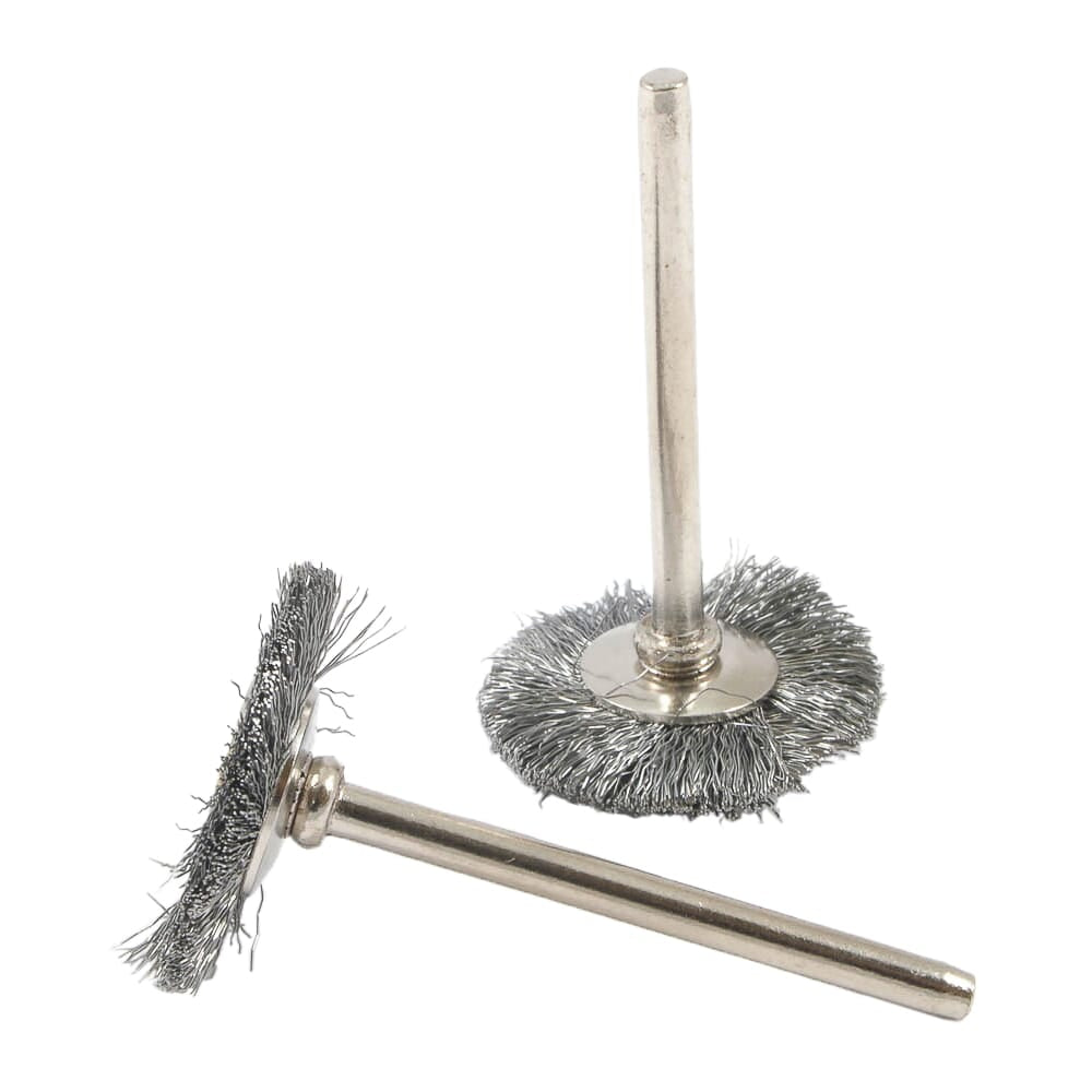 2-Piece Wire Brush, Steel Set, 1 in