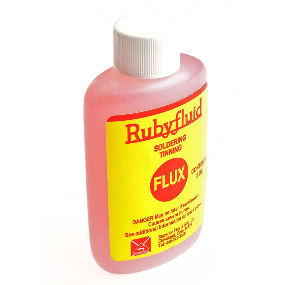 Water Soluble Liquid Flux, Rubyfluid, 2 Ounce
