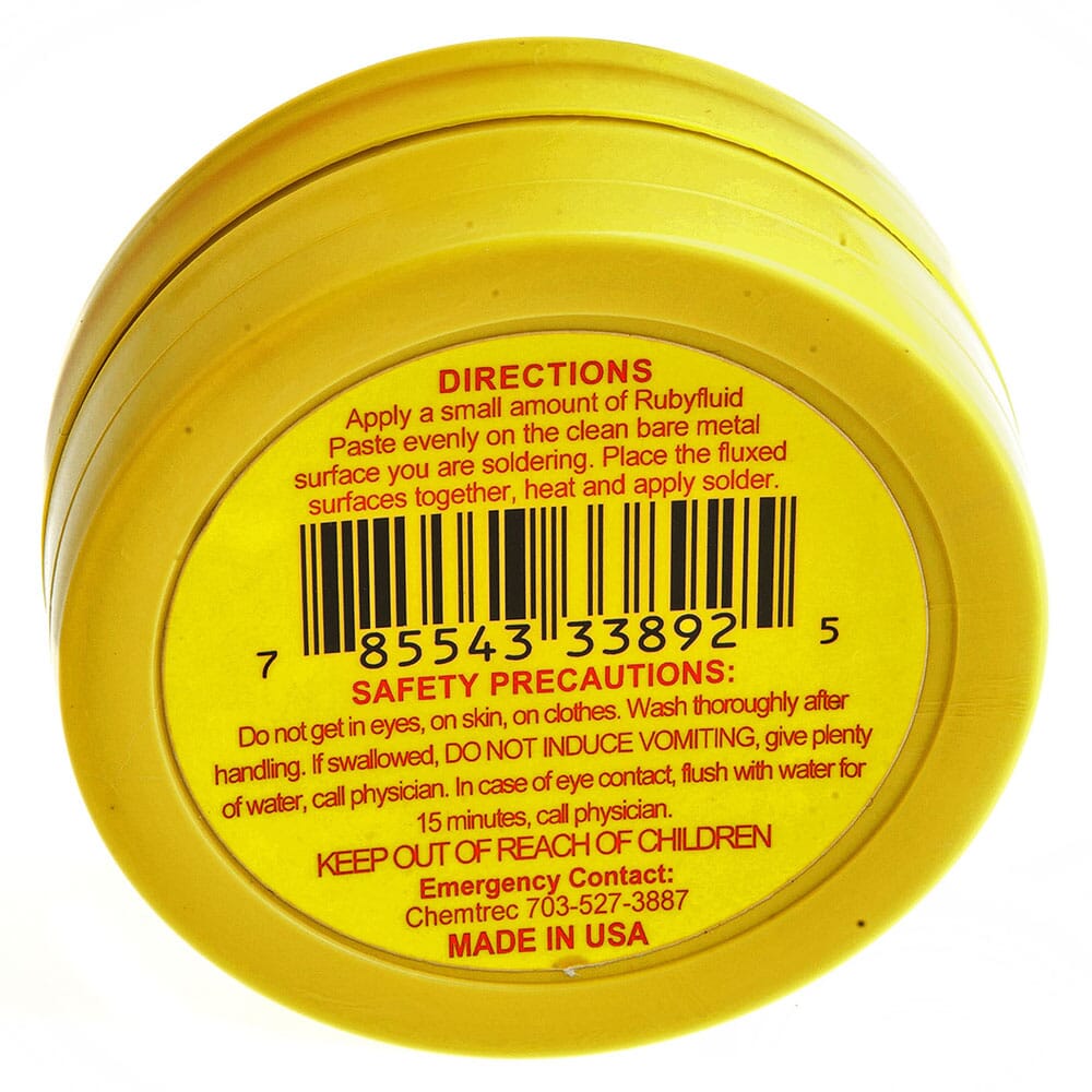Water Soluble Paste Flux, Rubyfluid, 2 Ounce