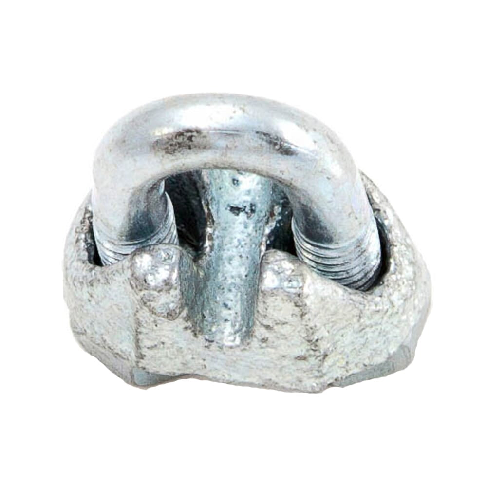 Wire Rope Clips, Zinc Plated, 1/16 in