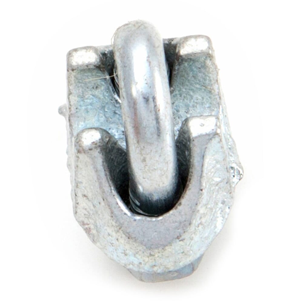 Wire Rope Clips, Zinc Plated, 1/8 in