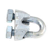 Wire Rope Clips, Zinc Plated, 5/16 in