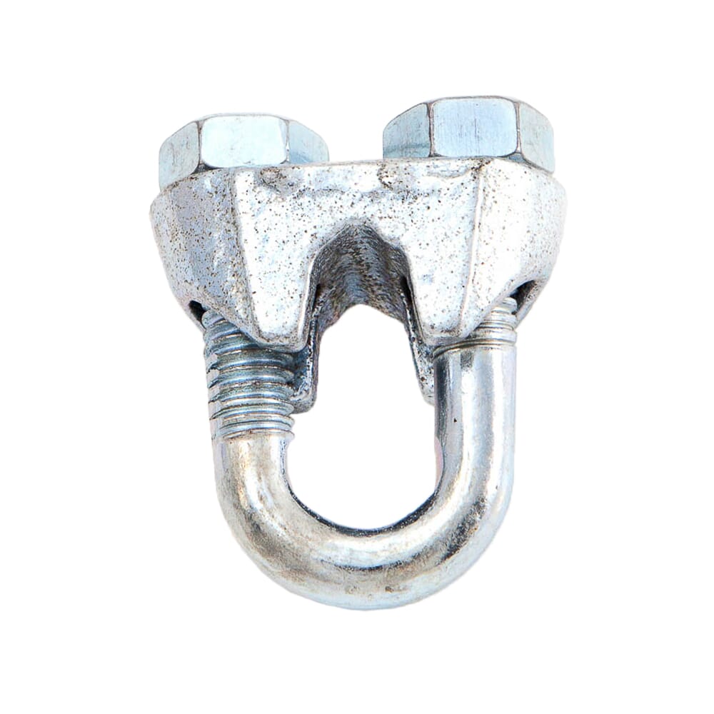 Wire Rope Clips, Zinc Plated, 5/16 in
