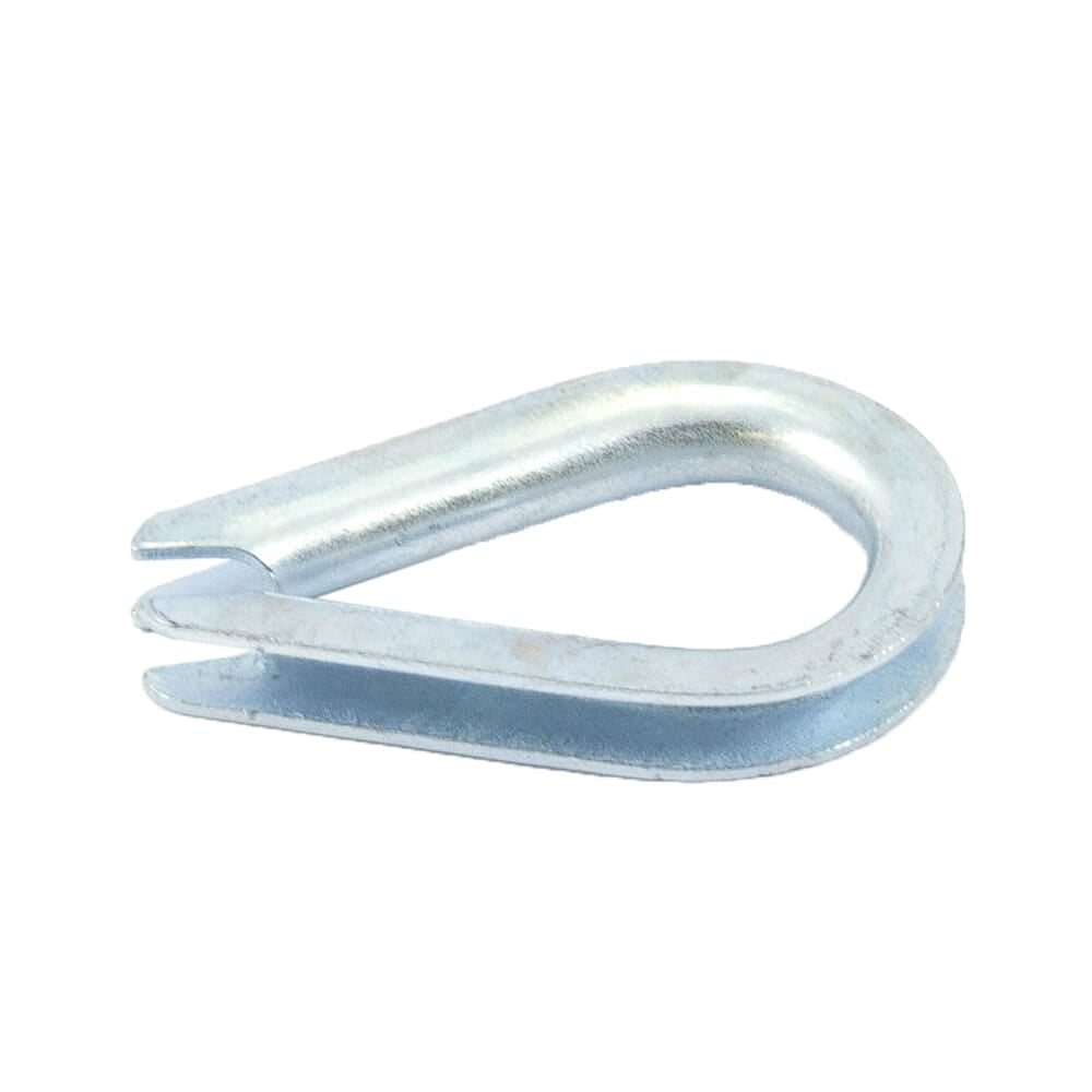 Wire Rope Thimble, Zinc Plated, 1/8 in