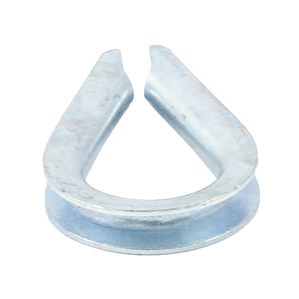 Wire Rope Thimble, Zinc Plated, 1/8 in
