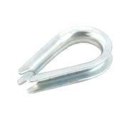 Wire Rope Thimble, Zinc Plated, 3/16 in