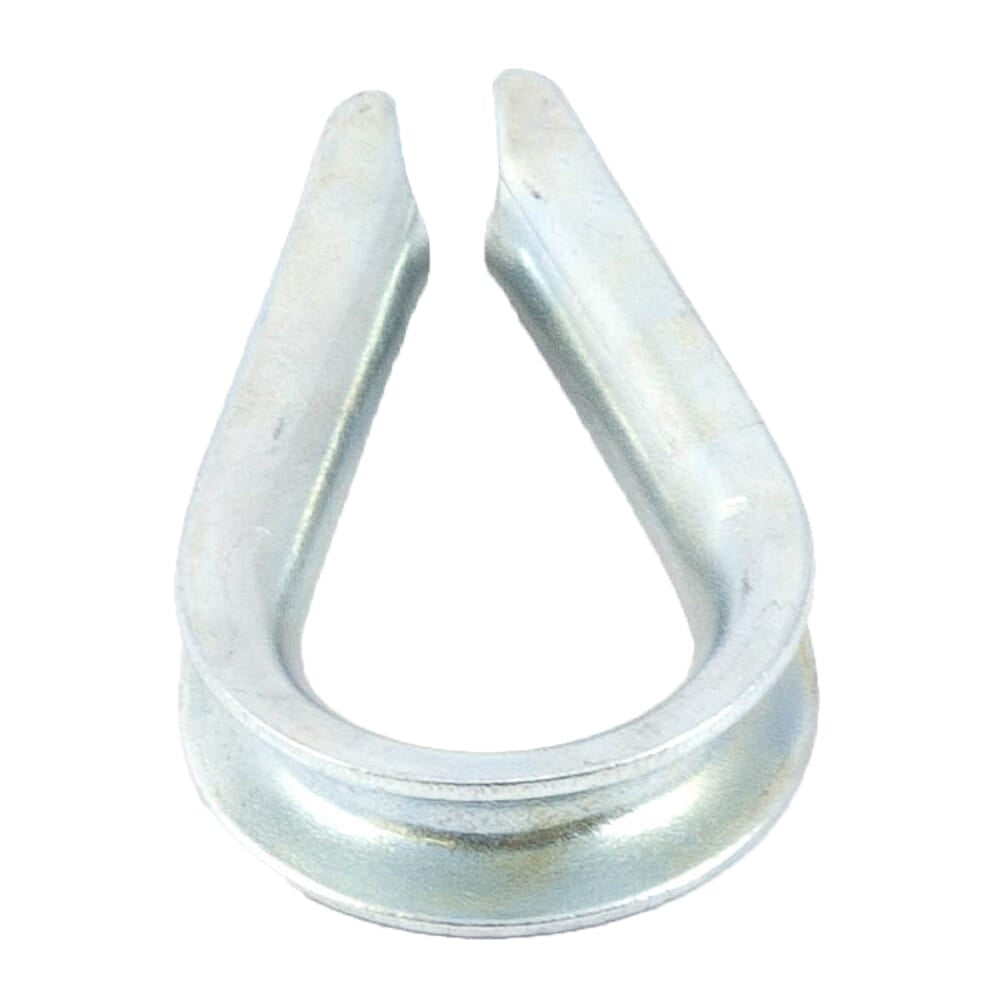 Wire Rope Thimble, Zinc Plated, 3/16 in
