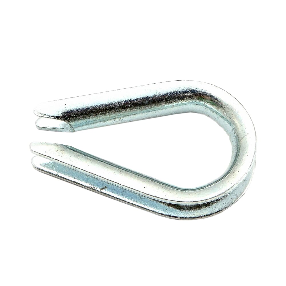 Wire Rope Thimble, Zinc Plated, 1/4 in