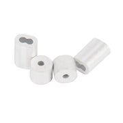 Wire Rope Sleeve and Stop, Aluminum, 1/16 in, 2-Each