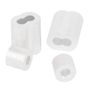 Wire Rope Sleeve and Stop, Aluminum, 1/8 in, 2-Each