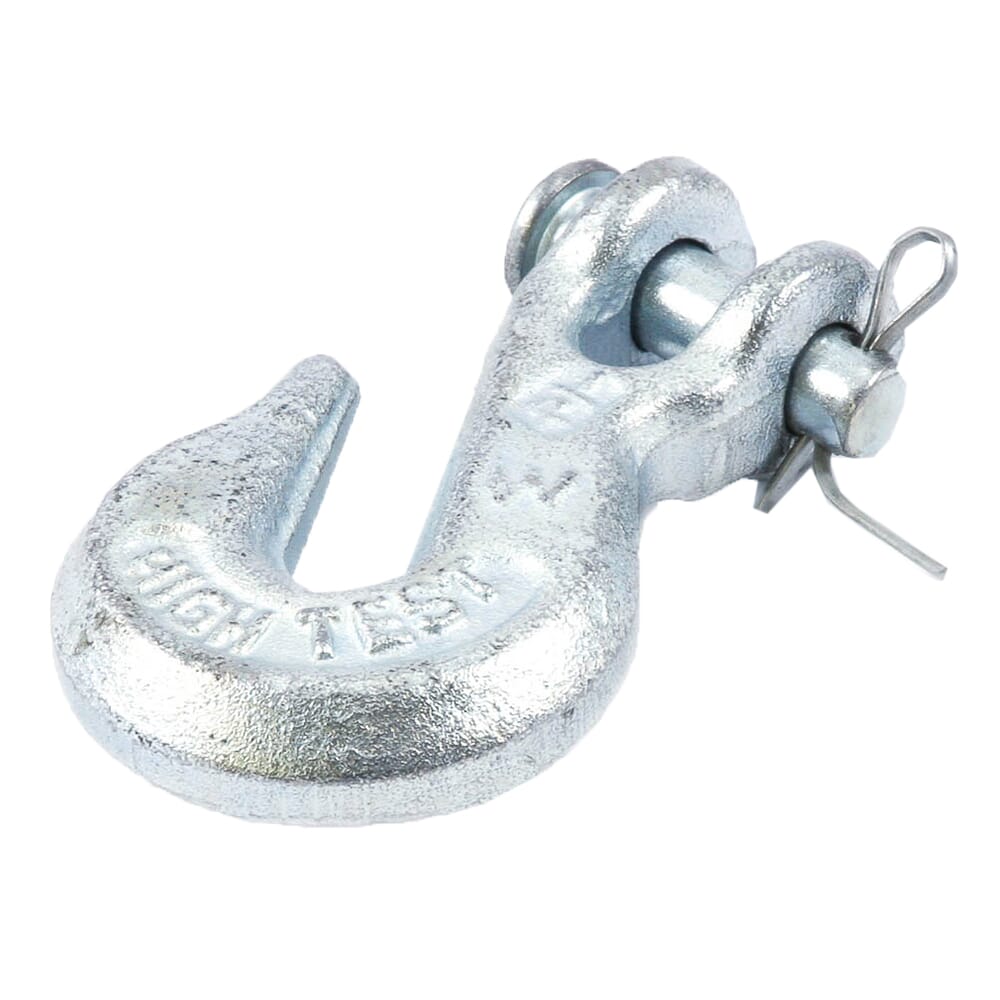 Clevis Grab Hook, Forged Galvanized, 1/4 in
