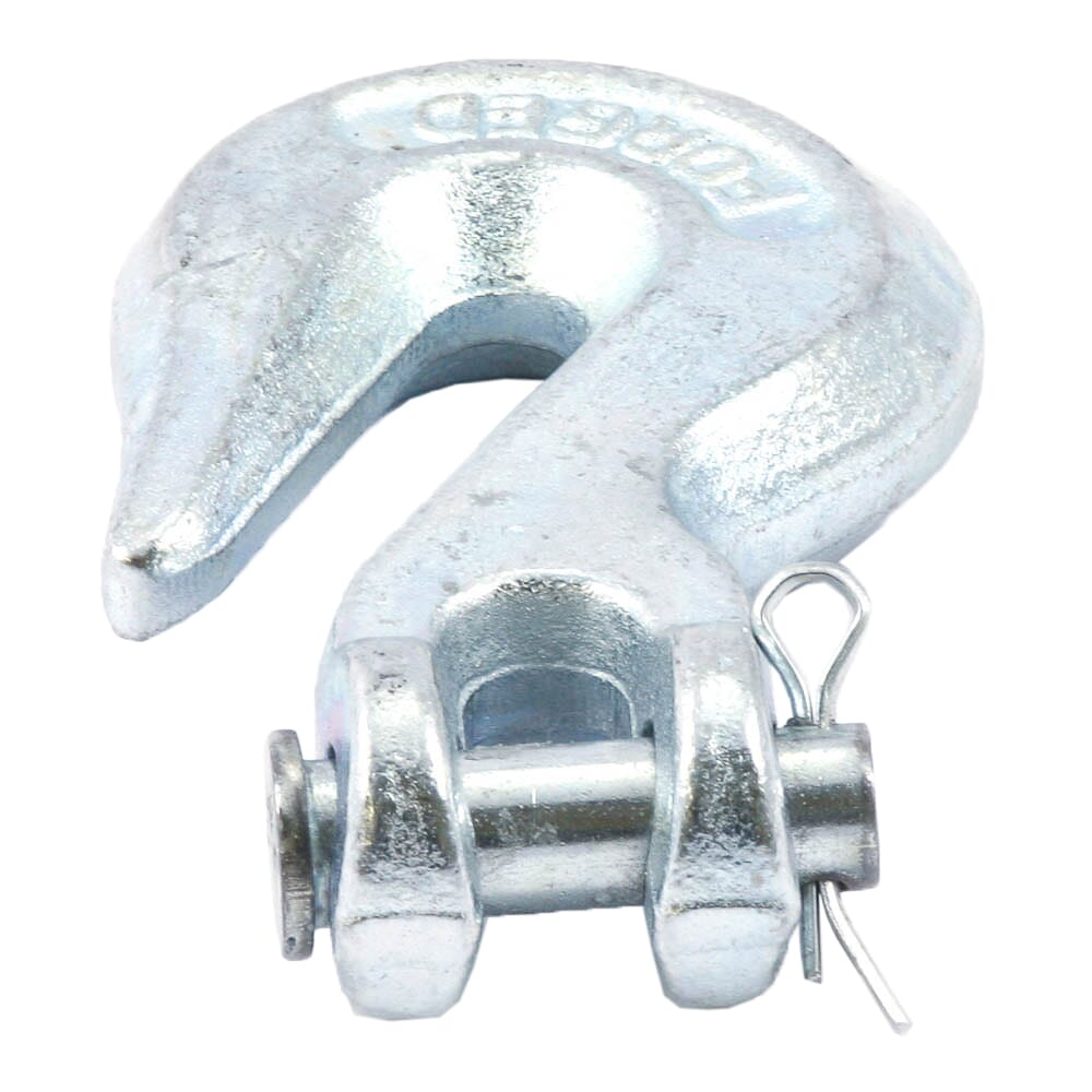 Clevis Grab Hook, Forged Galvanized, 3/8 in
