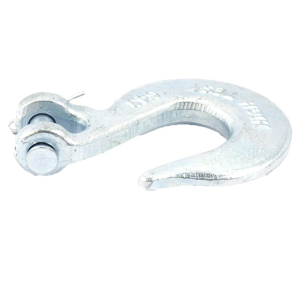 Clevis Slip Hook, Forged Galvanized, 1/4 in
