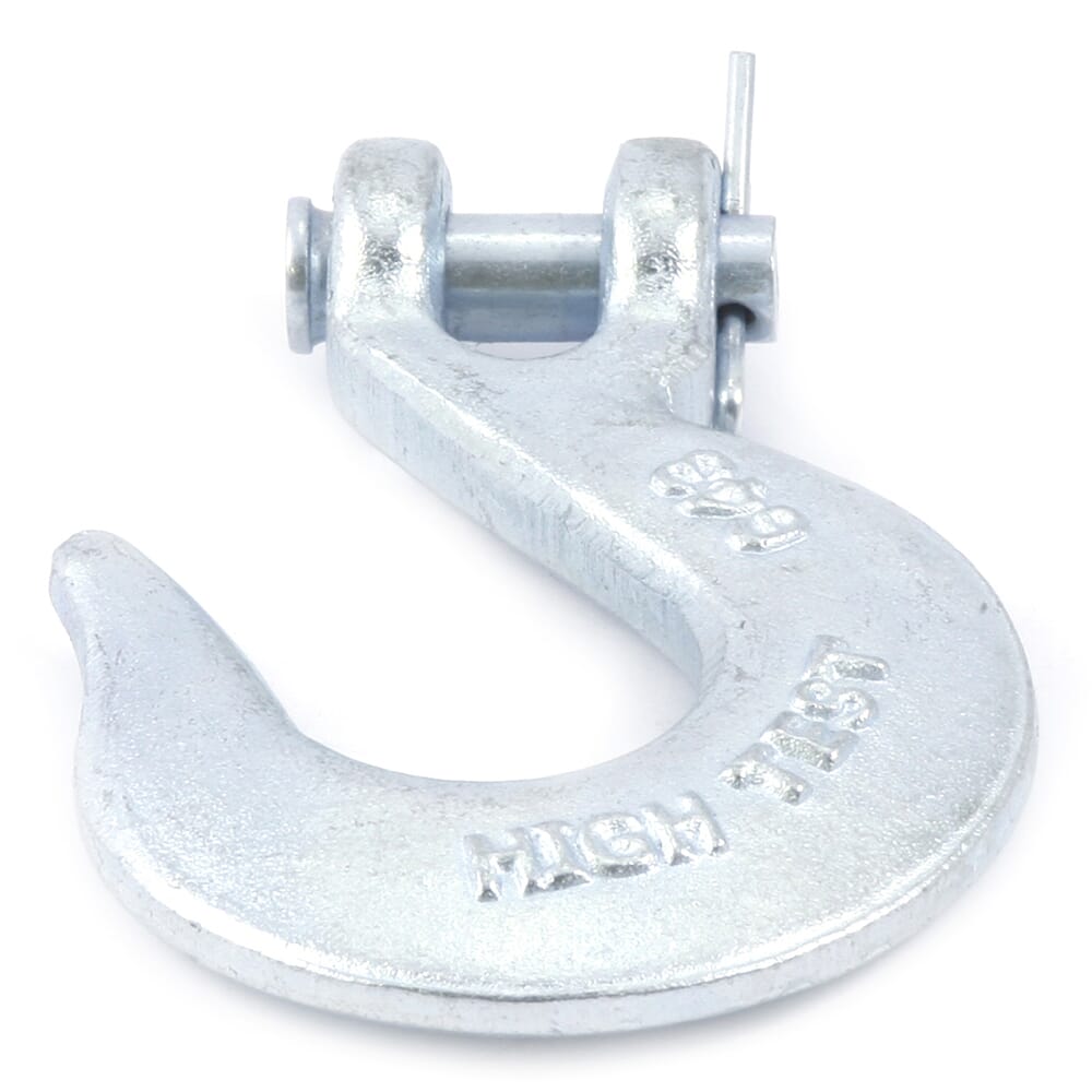 Clevis Slip Hook, Forged Galvanized, 1/4 in