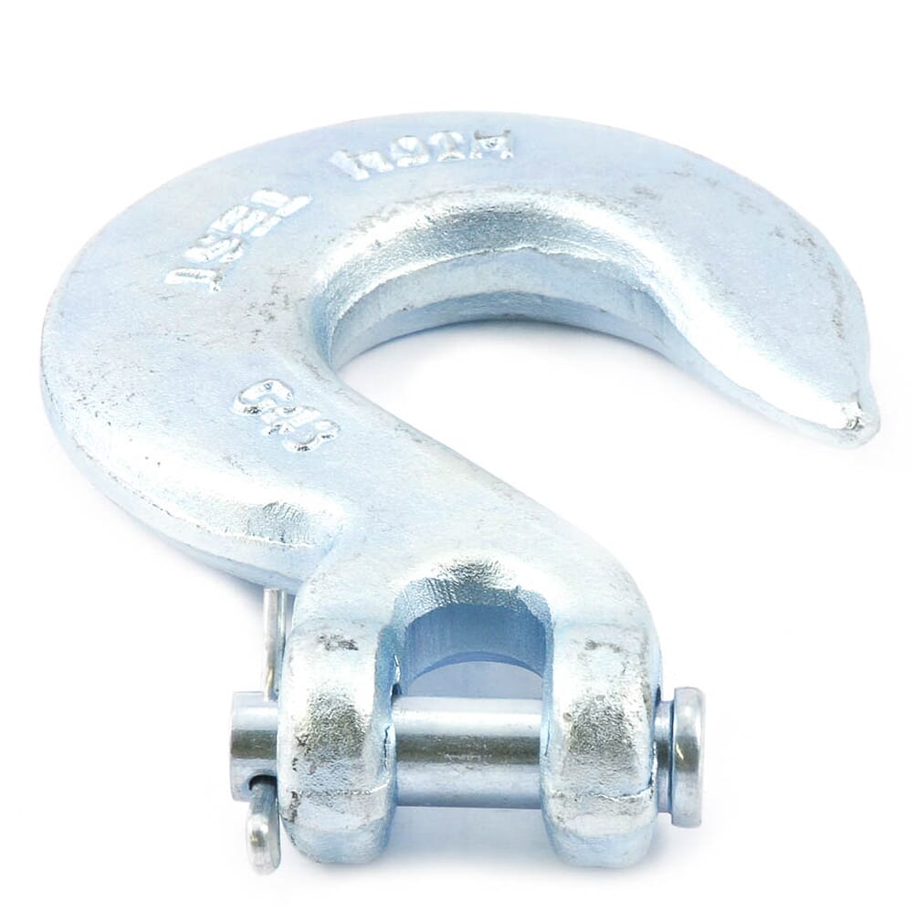Clevis Slip Hook, Forged Galvanized, 3/8 in