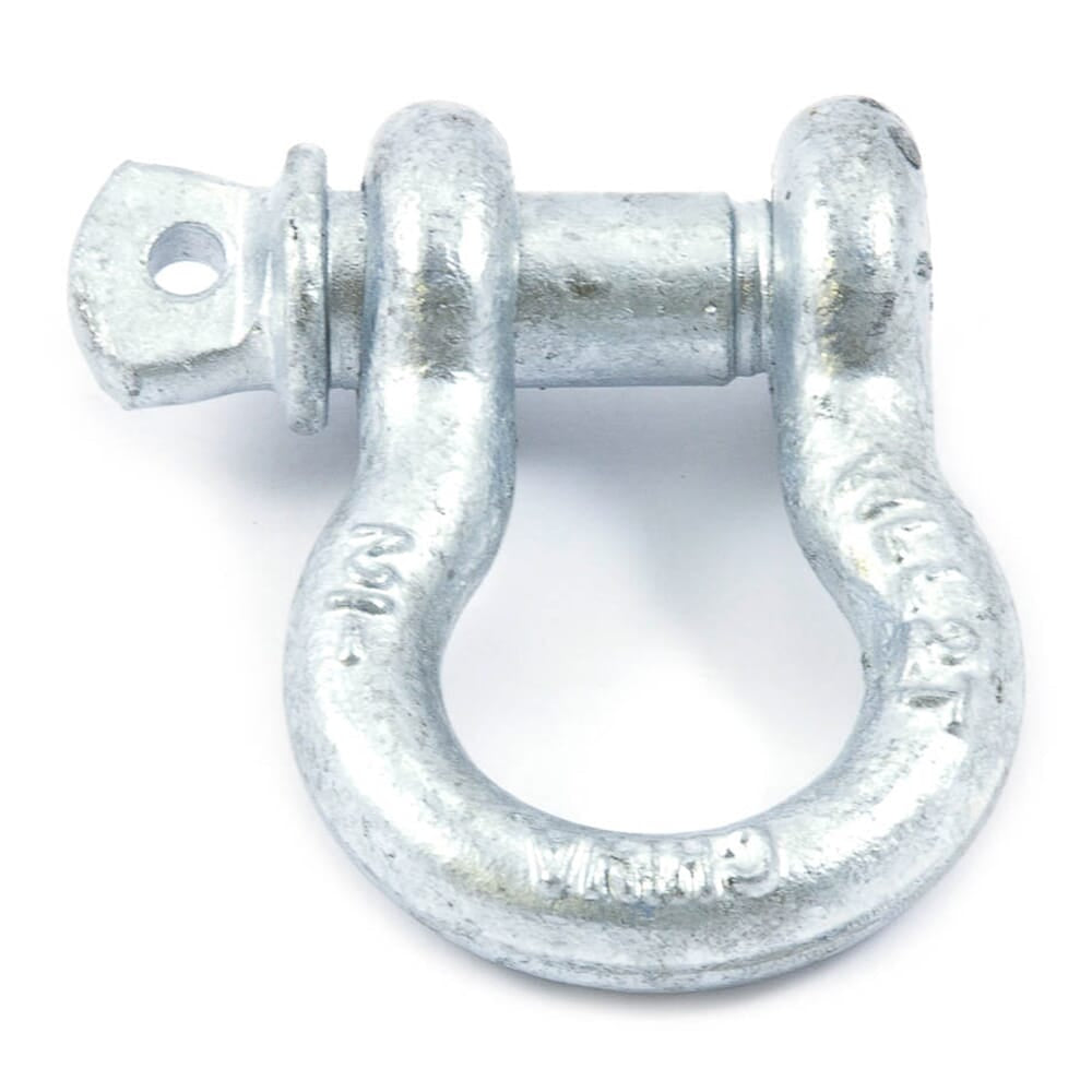 Anchor Shackle, Screw Pin, 1/2 in