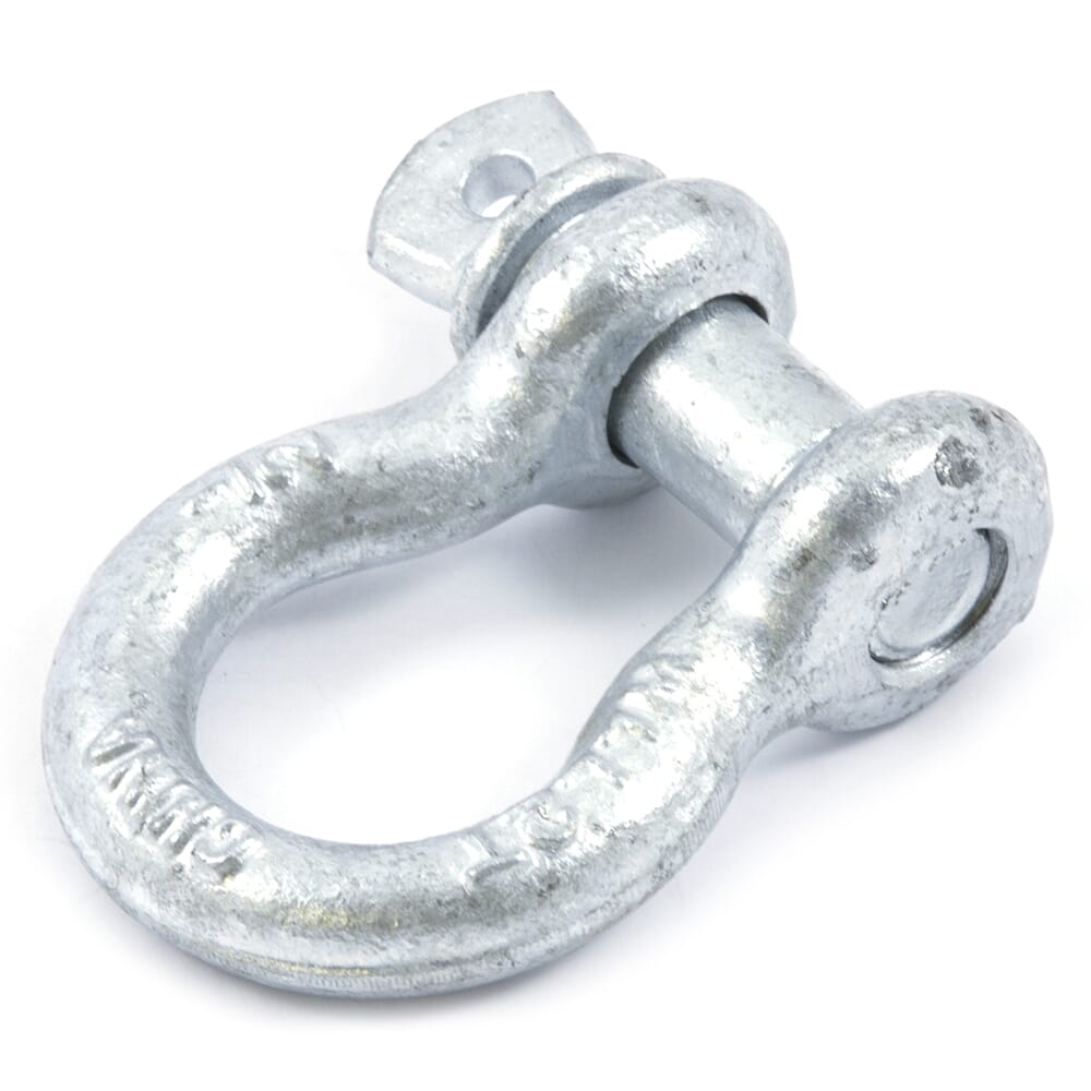 Anchor Shackle, Screw Pin, 1/2 in