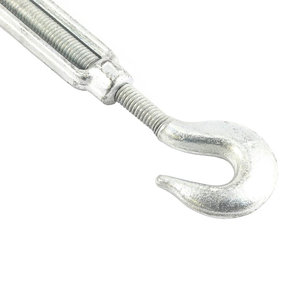 Turnbuckle, 3/8 in x 6 in, Hook and Eye Galvanized